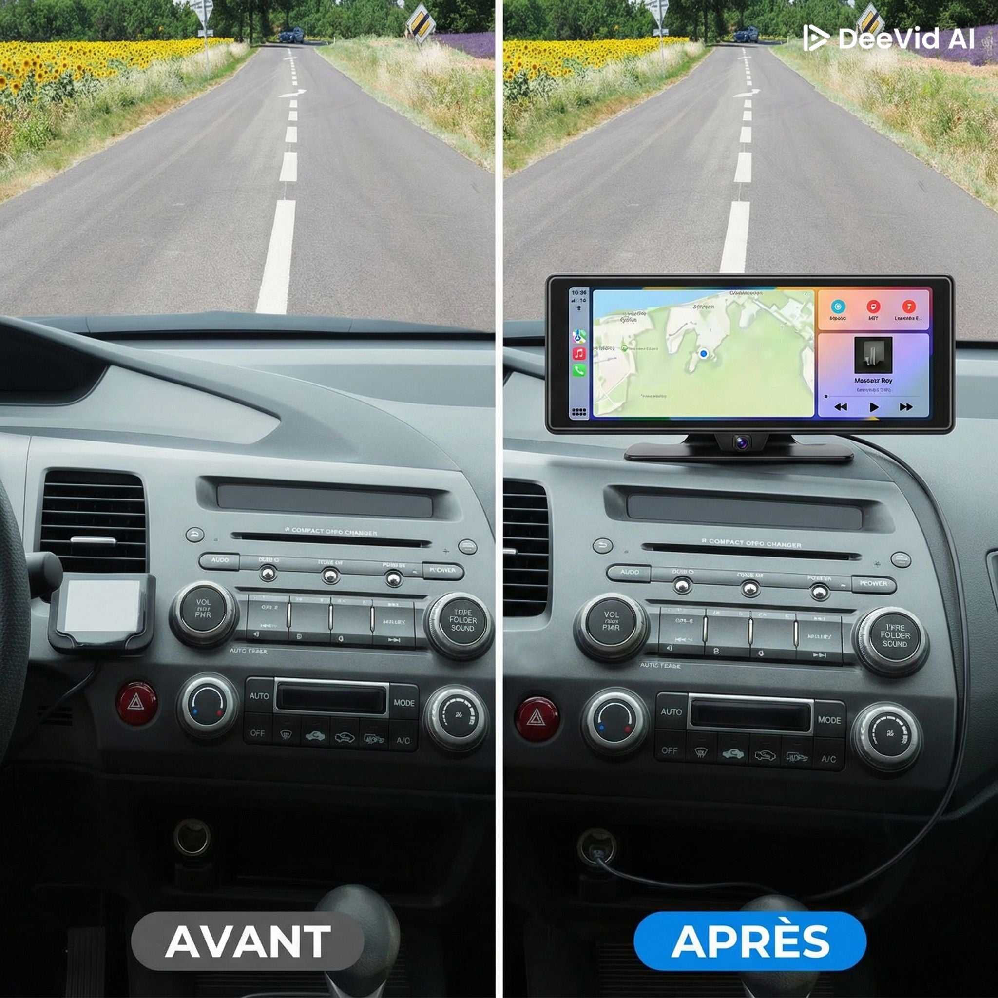 CarPlay sans fil - Ecran + cam